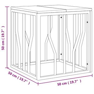 VidaXL Couchtisch edelstahl  
