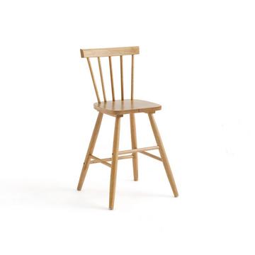 Juniorstuhl mit Gitterstäben aus massivem Gummibaumholz