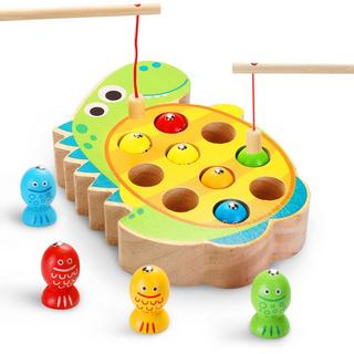 Activity-board  Jeu de pêche magnétique, jouet en bois, jouet pour enfants, jeu de pêche, jouet de motricité, jouet éducatif 