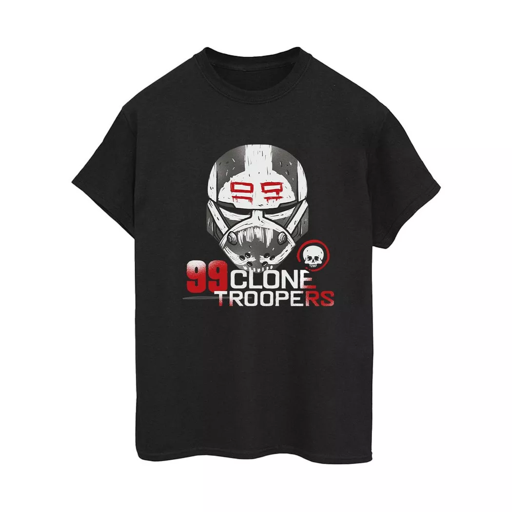 STAR WARS - The Bad Batch 99 Clone Troopers TShirt, für Damen, Schwarz, Größe S