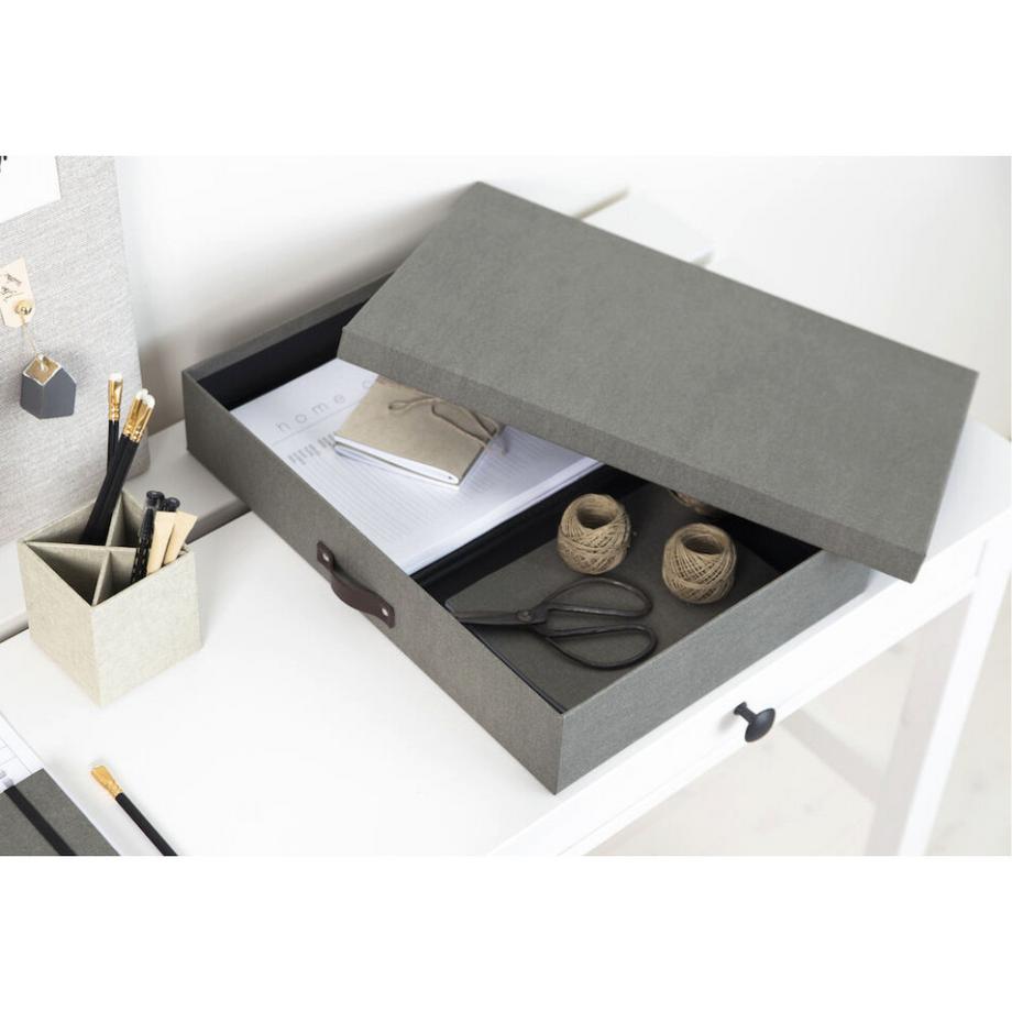 Bigso Box of Sweden Bigso SVERKER Boîte de rangement A3 - Toile grise  