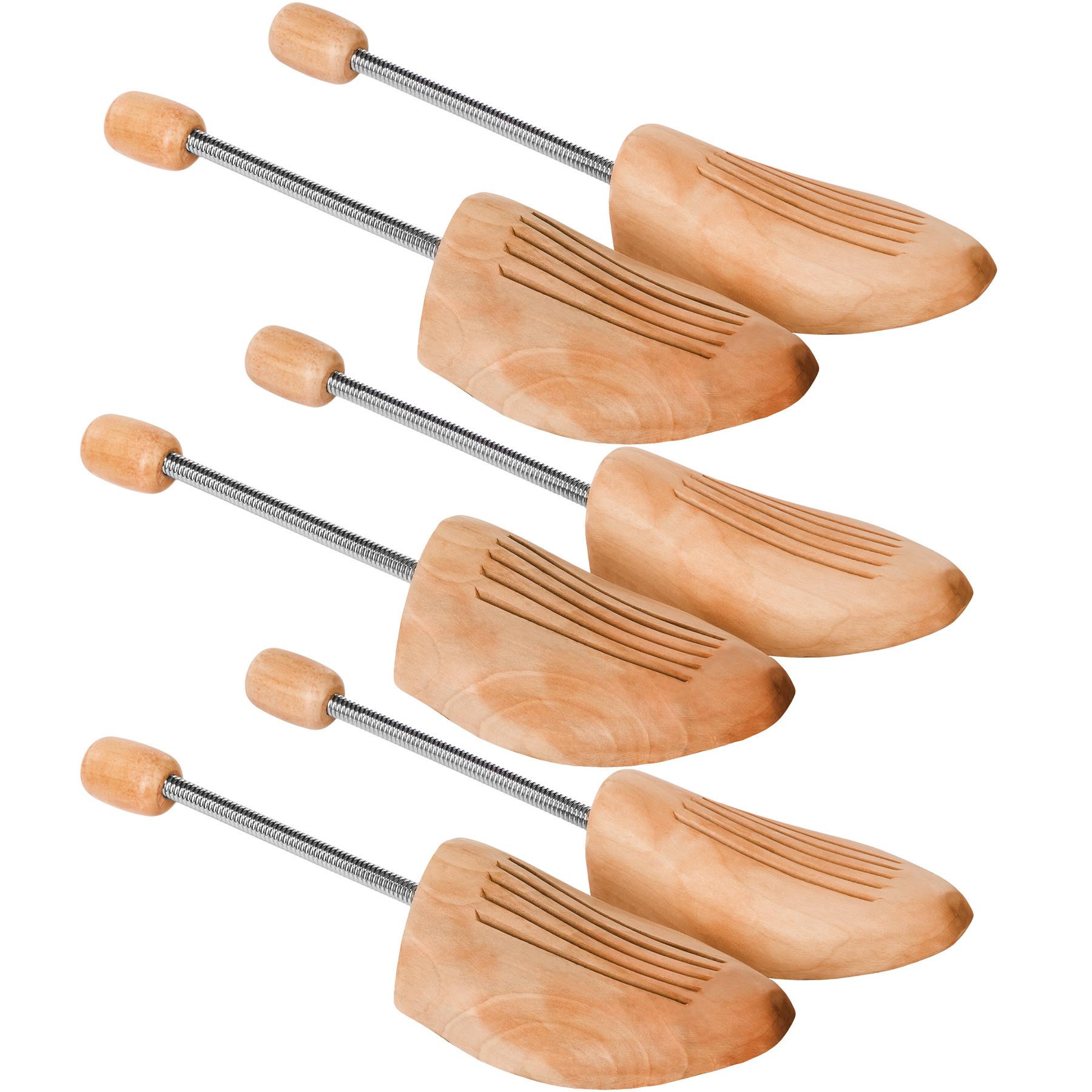 Image of 3 Paar Spiral Schuhspanner Unisex Braun 41