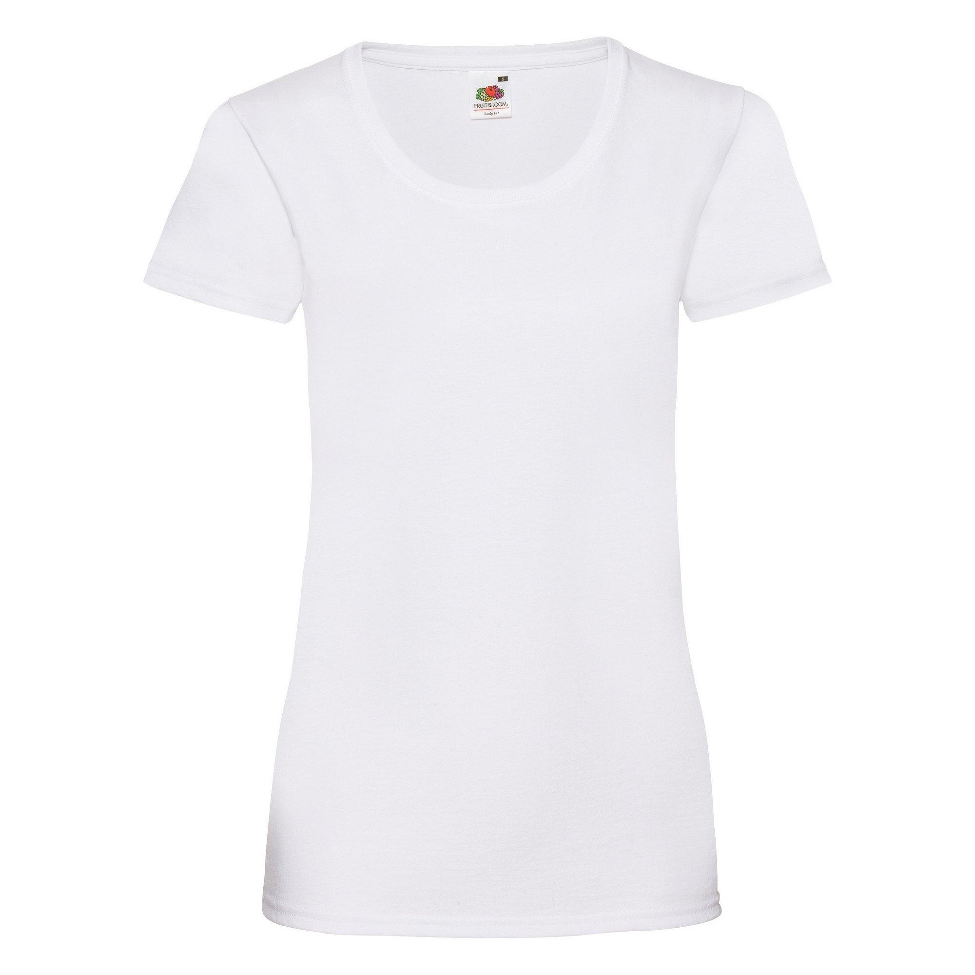 Image of Ladyfit Tshirt (5 Stückpackung) Damen Weiss XXL