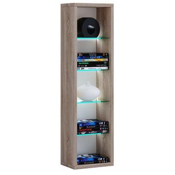 Holzregal hängend | platzsparendes Regal | Maße: H. 77 x B. 21 x T. 14 cm | Elegantes Regal hängend | Aufbewahrungsregal | Bücherregal | Wandregal -