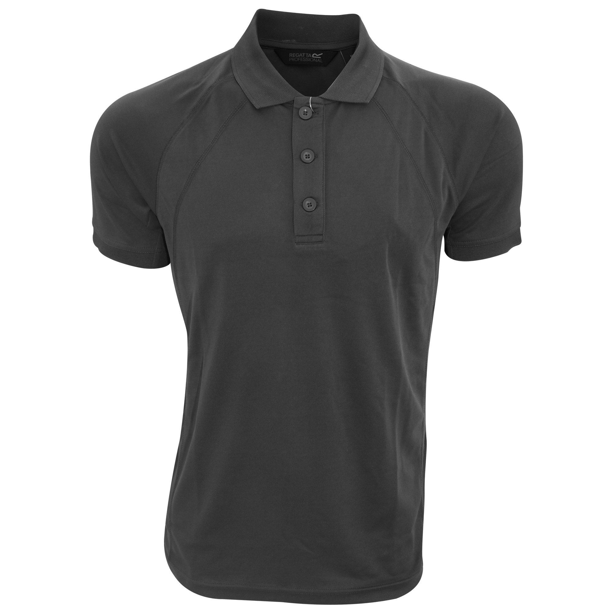 Image of Hardwear Coolweave Kurzarm Polo Shirt Herren Schwarz XS