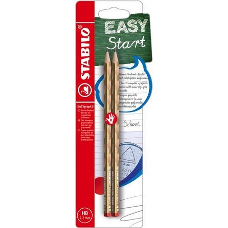 STABILO STABILO Bleistift EASYgraph S HB B-56622-10 gold, R 2 Stück  