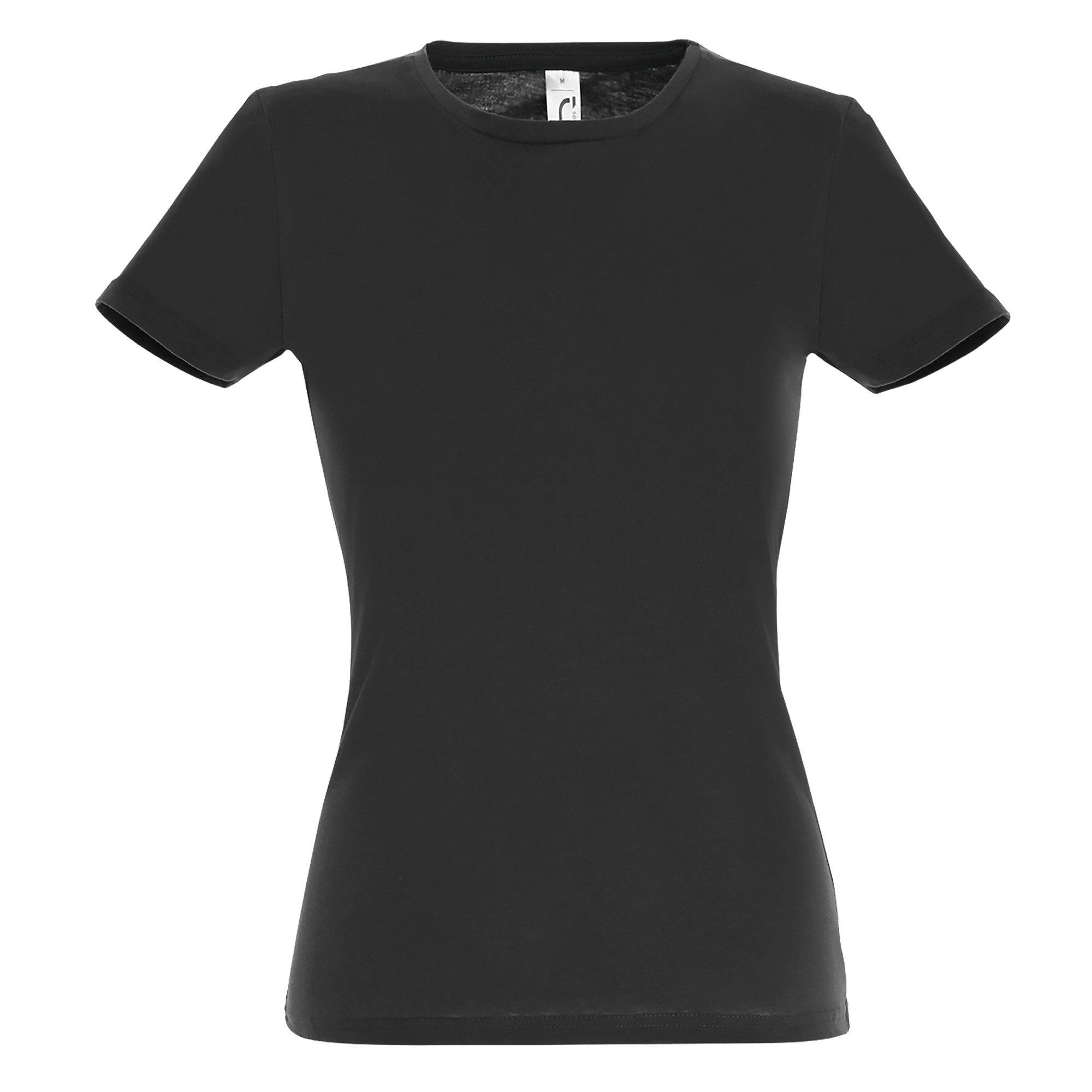 Image of Tshirt, Kurzarm, Rundhalsausschnitt Damen Schwarz XL