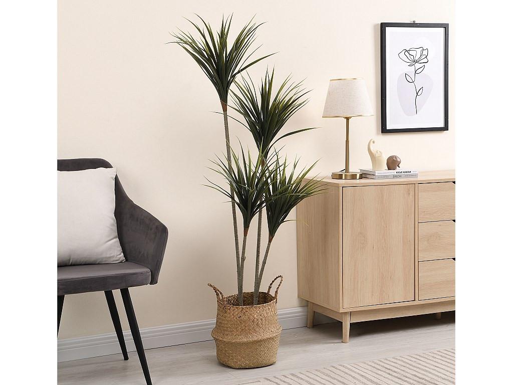 Vente-unique Kunstpflanze Yucca-Palme mit Topf - H. 150 cm - LYA  