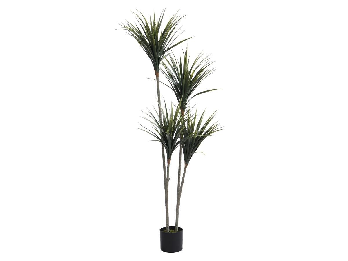 Vente-unique Kunstpflanze Yucca-Palme mit Topf - H. 150 cm - LYA  