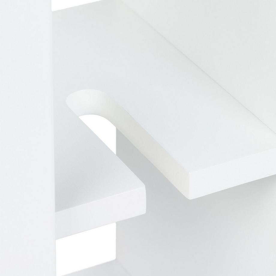 Northix Carrello nicchia bianca  