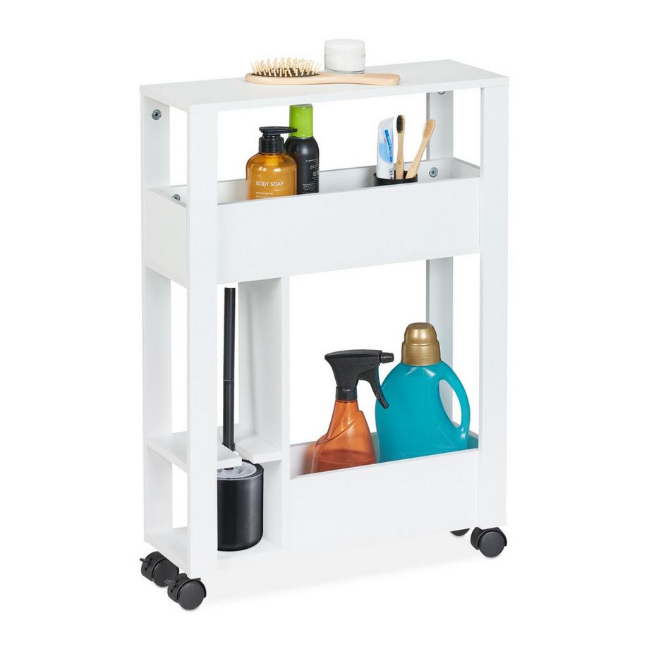 Carrello nicchia bianca