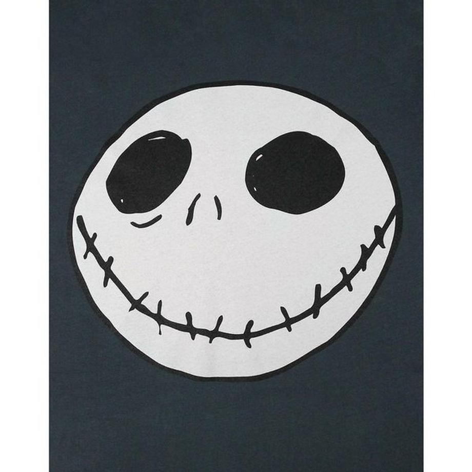 Nightmare Before Christmas Jack Motiv T-Shirt mit umgedrehten Nähten  