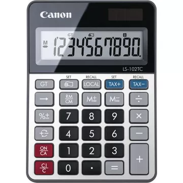 CANON Tischrechner CALS102TC 10-stellig, Solar
