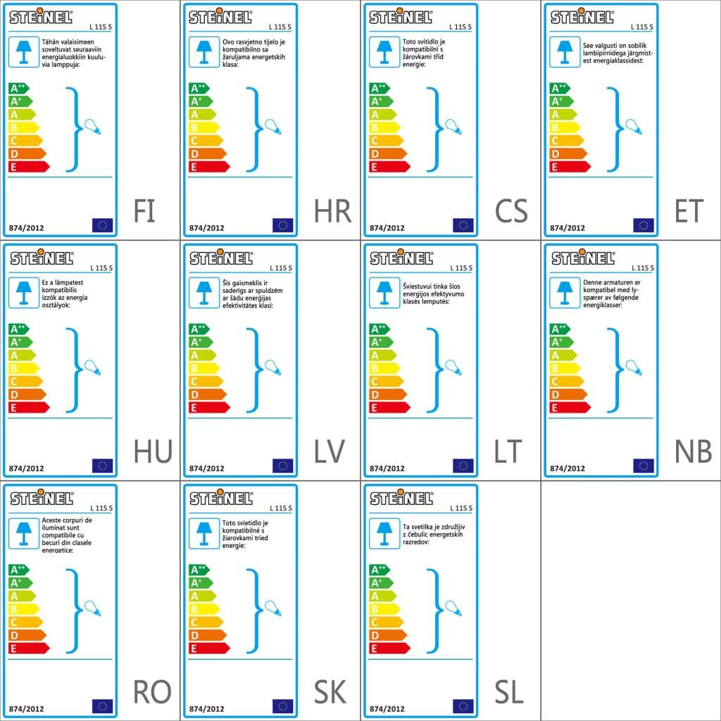 Steinel L 115 S  Lampada da parete per esterni con rilevatore di movimento Lampada a risparmio energetico  