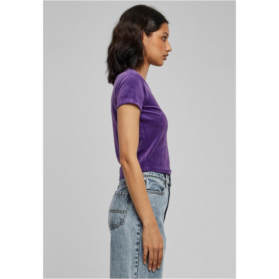 URBAN CLASSICS T-shirt Velours Manches Courtes  