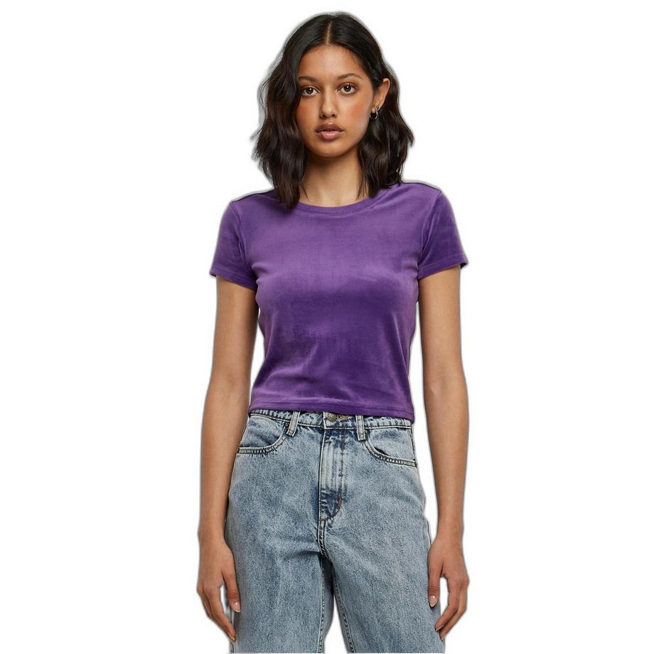 URBAN CLASSICS T-shirt Velours Manches Courtes  
