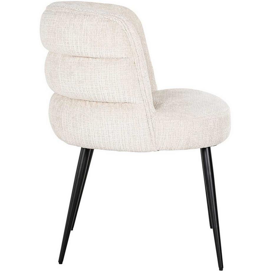 mutoni Chaise de salle à manger Stella beige chenille  
