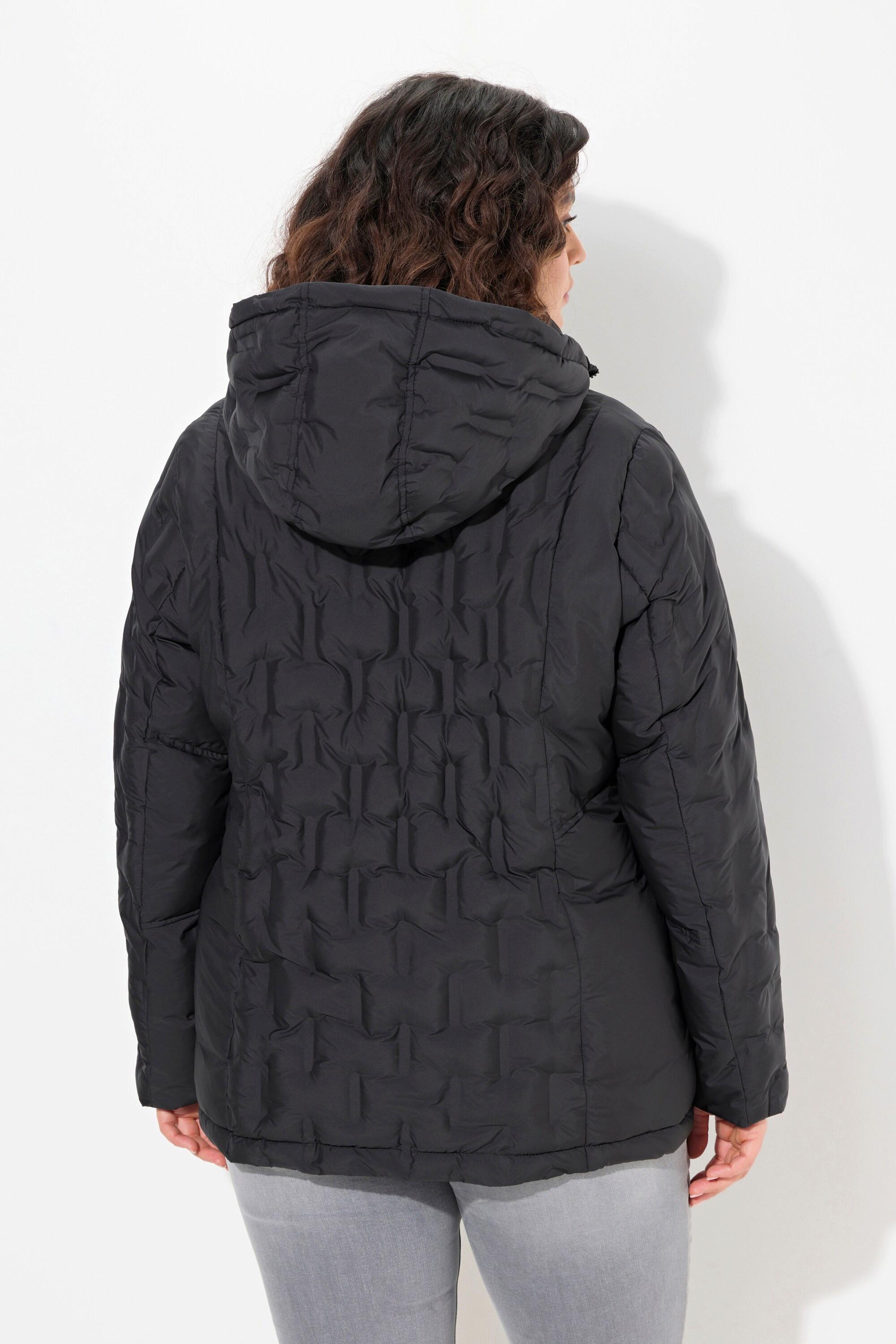 Ulla Popken HYPRAR Giacca trapuntata idrorepellente con cappuccio  