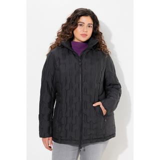 Ulla Popken  Manteau HYPRAR à capuche, matelassé et imperméable. Coupe évasée. 