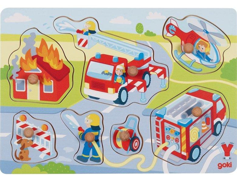 Image of Puzzle Steckpuzzle Feuerwehreinsatz (7Teile)
