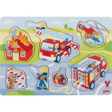 Puzzle Steckpuzzle Feuerwehreinsatz (7Teile)