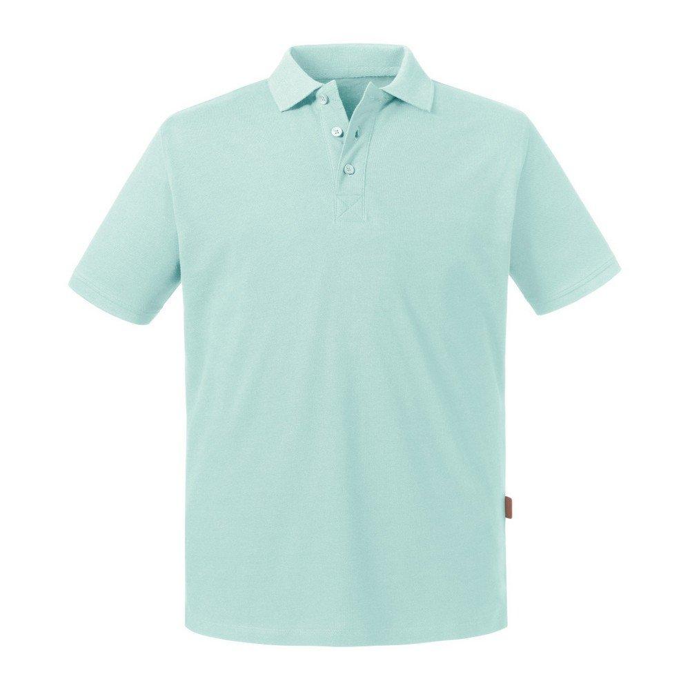 Image of Poloshirt Pure Organic Herren Aquamarine L