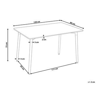 Beliani Esstisch aus MDF-Platte Skandinavisch NEWBERRY  