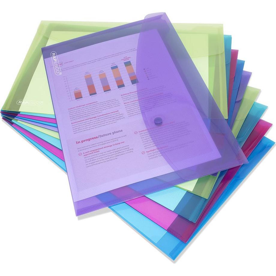 RAPESCO Pochette à documents  10 pièces  