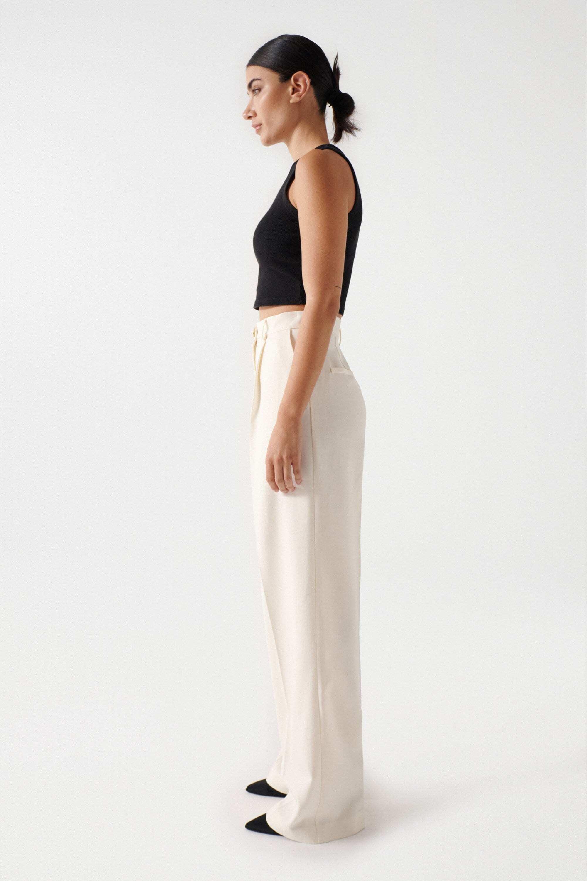 Salsa  Hosen Plain Wide Leg Pants 