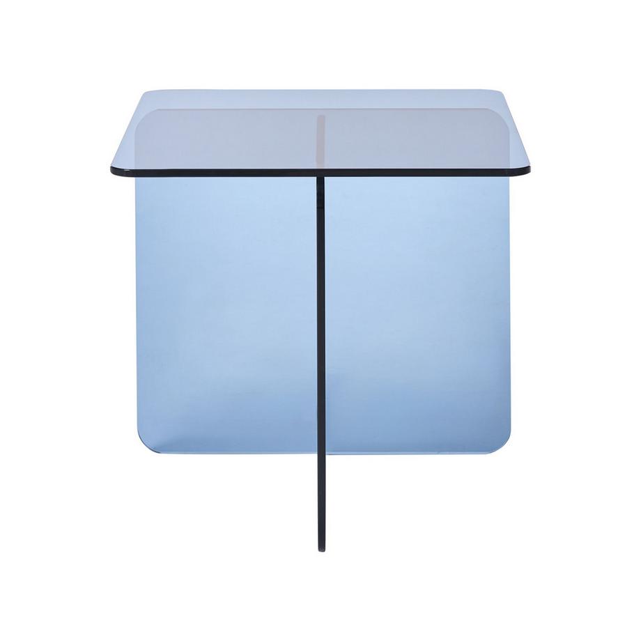 Beliani Table d'appoint en Verre de sécurité Minimaliste AMISK  