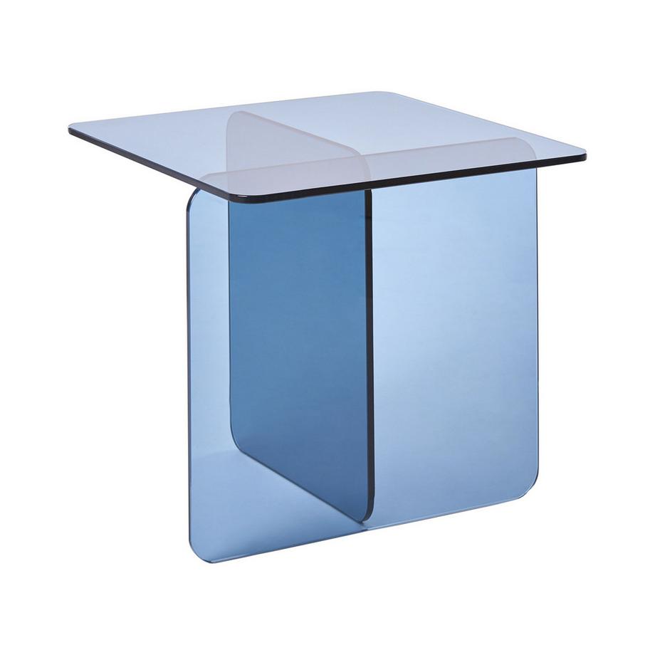 Beliani Table d'appoint en Verre de sécurité Minimaliste AMISK  
