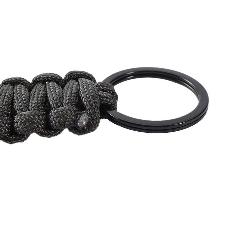 eStore  Paracord mit Karabiner - Schwarz 