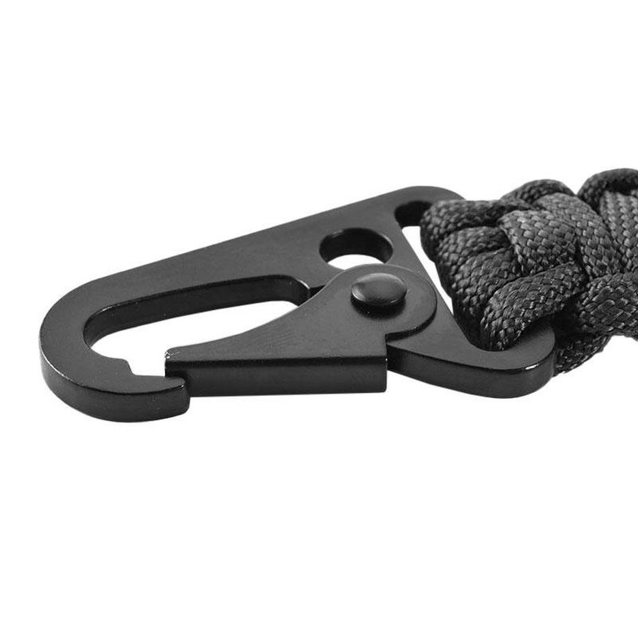 eStore  Paracord mit Karabiner - Schwarz 