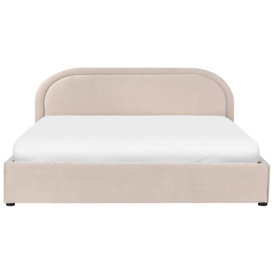 Beliani Lit ottoman en Tissu chenille Moderne QUILLIEN  