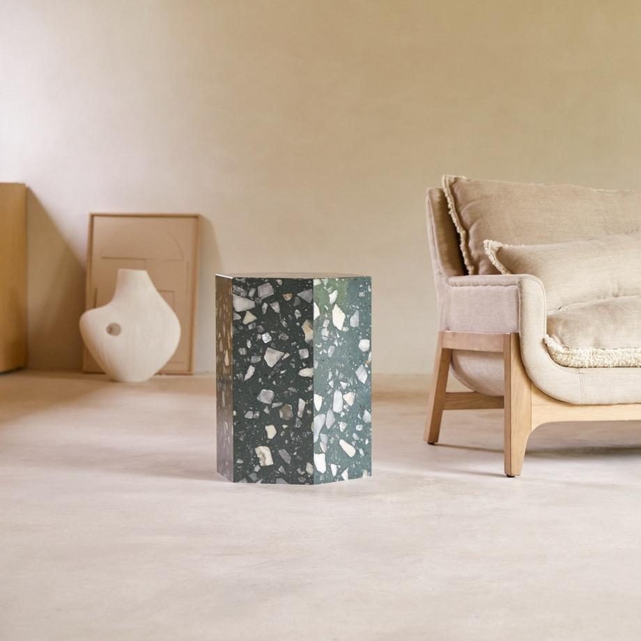 Tikamoon Sofaende aus Premium-Terrazzo Zoé  