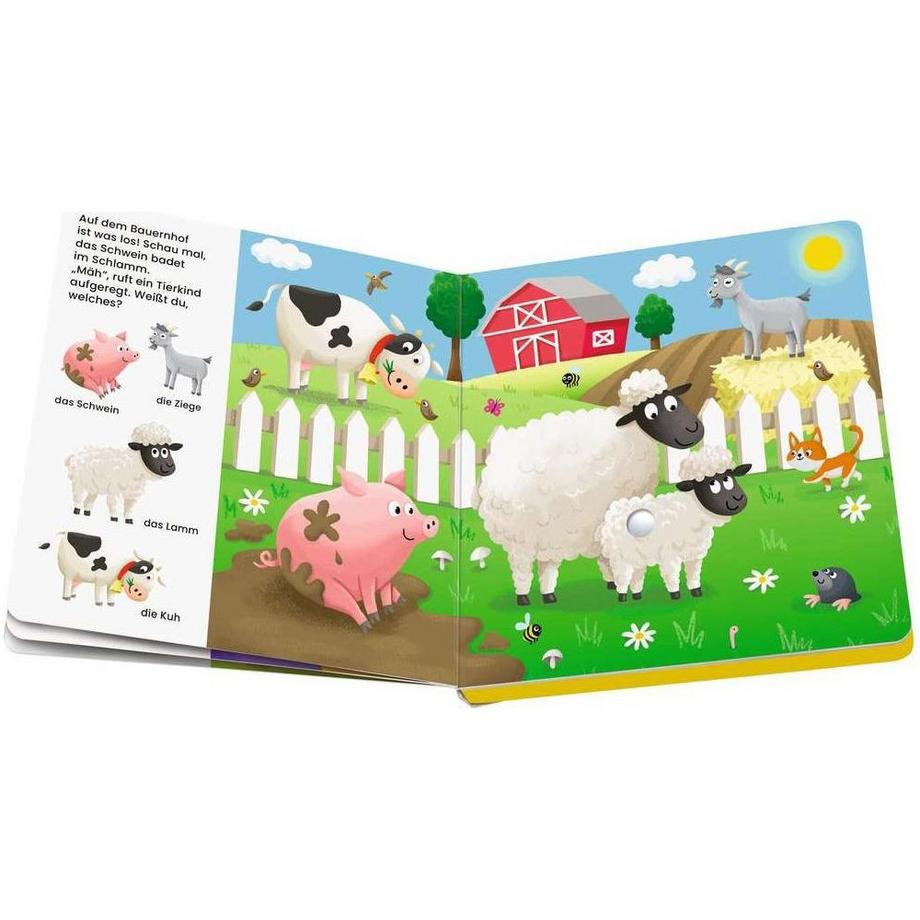 Ravensburger Play+ Mein allererstes Soundbuch: Tierkinder (Sachen suchen und hören) Höck, Maria; Dynamo Limited (Illustrationen) Couverture rigide 