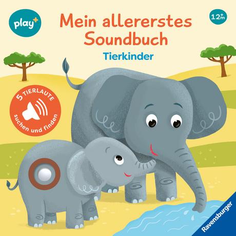 Ravensburger Play+ Mein allererstes Soundbuch: Tierkinder (Sachen suchen und hören) Höck, Maria; Dynamo Limited (Illustrationen) Gebundene Ausgabe 