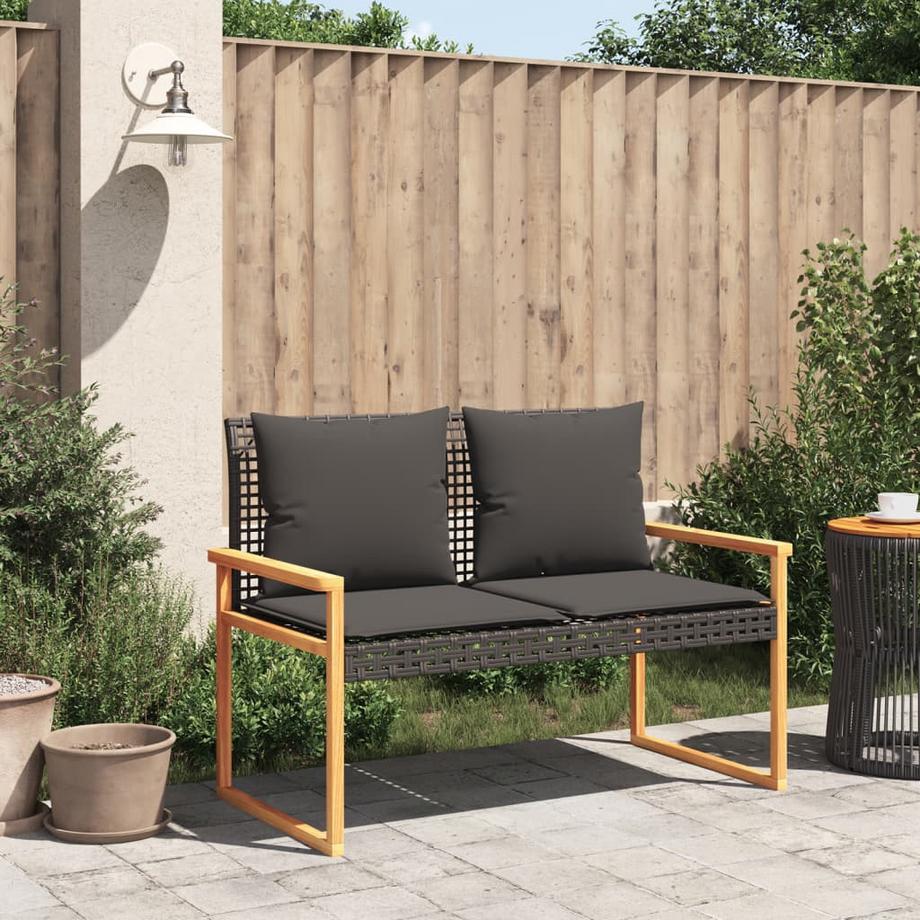VidaXL Gartenbank poly-rattan  