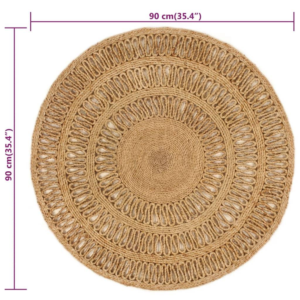 VidaXL Carpette jute  