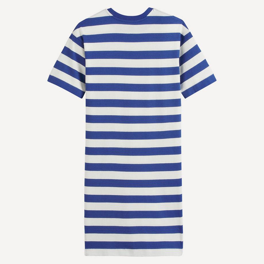 La Redoute Collections  Robe-T-shirt rayée à manches courtes 
