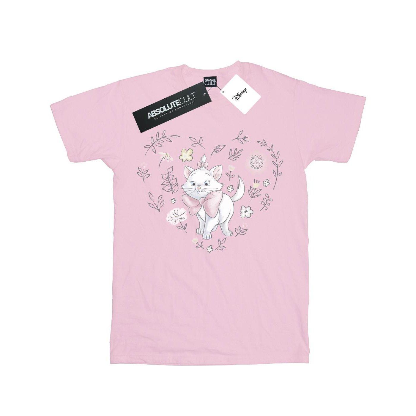 Image of The Aristocats Marie Heart Tshirt Unisex Pink 116