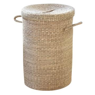 Panier à linge en jonc de mer naturel