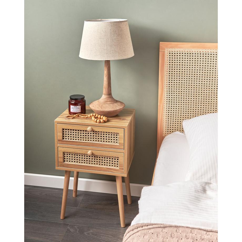 Beliani Comodino en Fibra a media densità (MDF)  BUTTE  