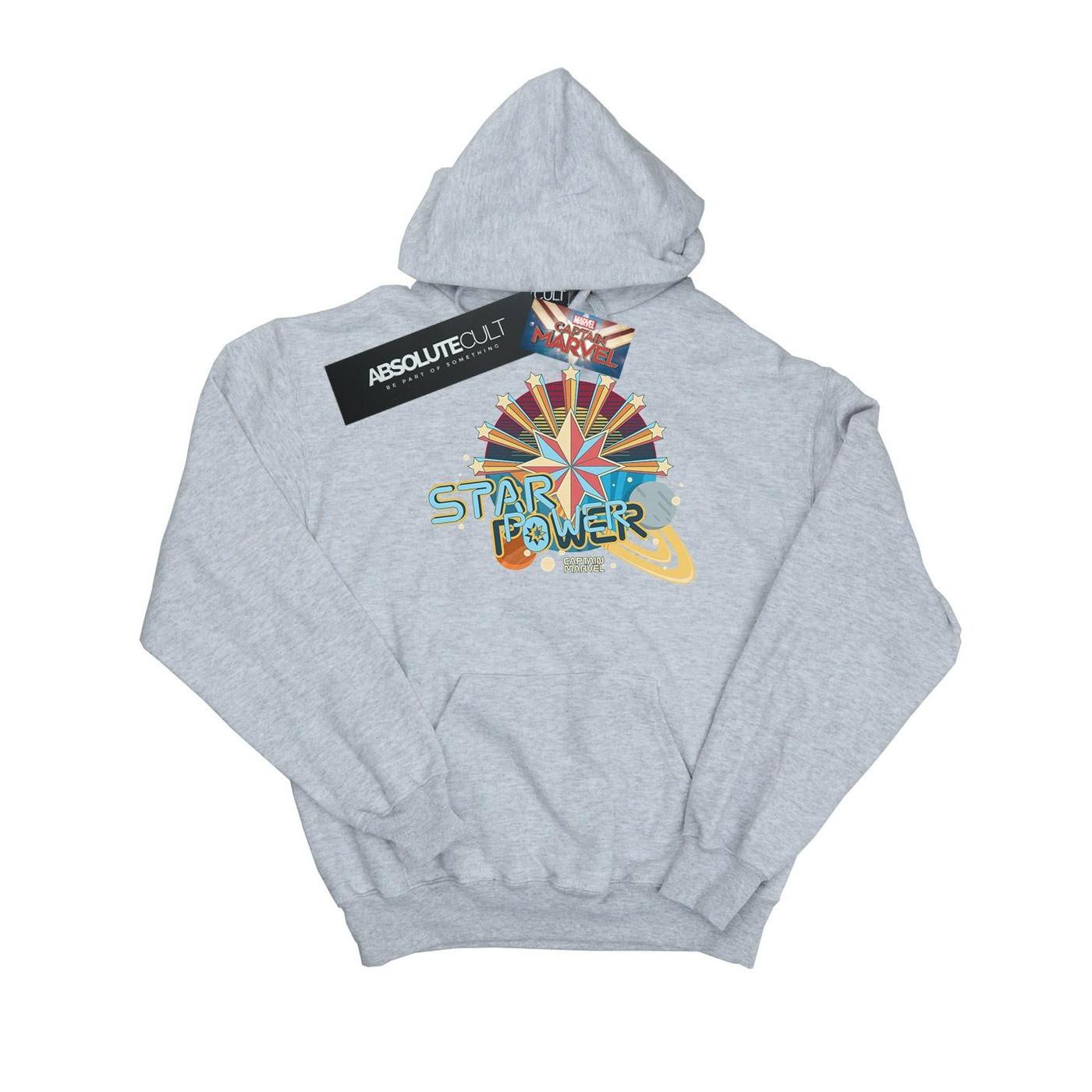 Image of Captain Star Power Kapuzenpullover Damen Grau S