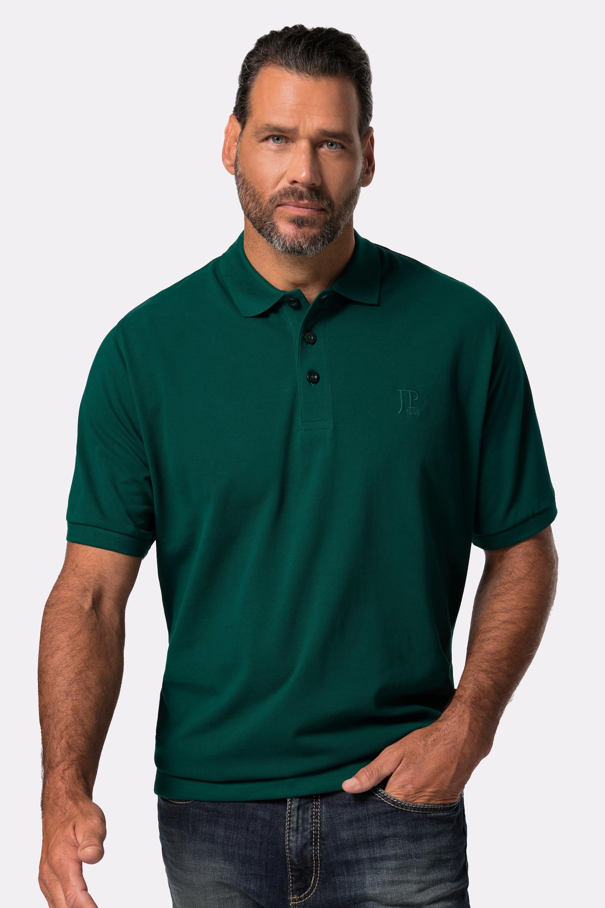 JP1880  Poloshirt, Basic, Bauchfit, Halbarm, Piqué 