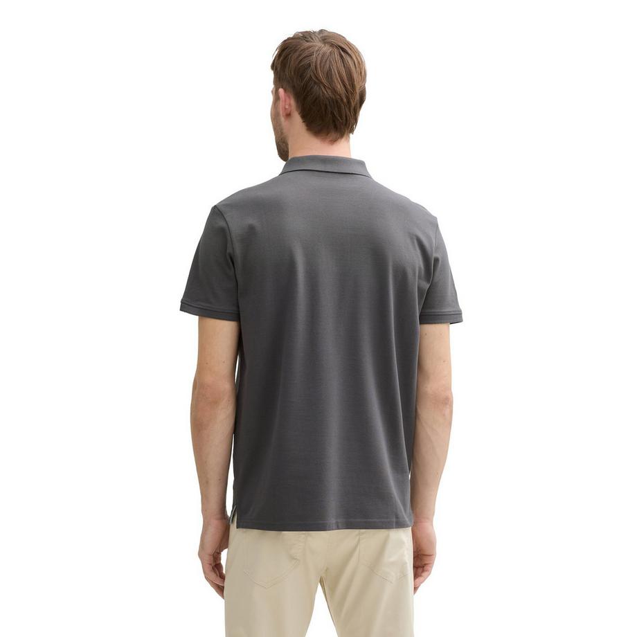 TOM TAILOR Polo  Pack de 1 Confortable à porter-Basic Polo With Contrast  