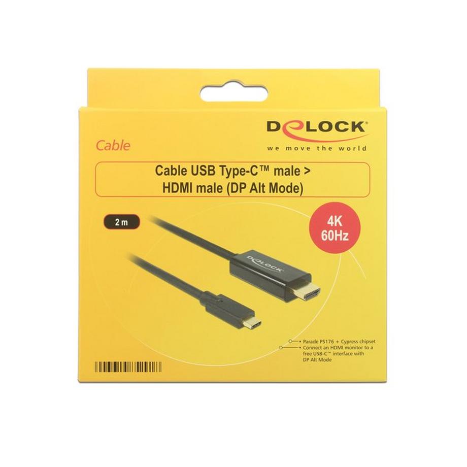 DeLock  Kabel Thunderbolt 3 - HDMI Typ A 