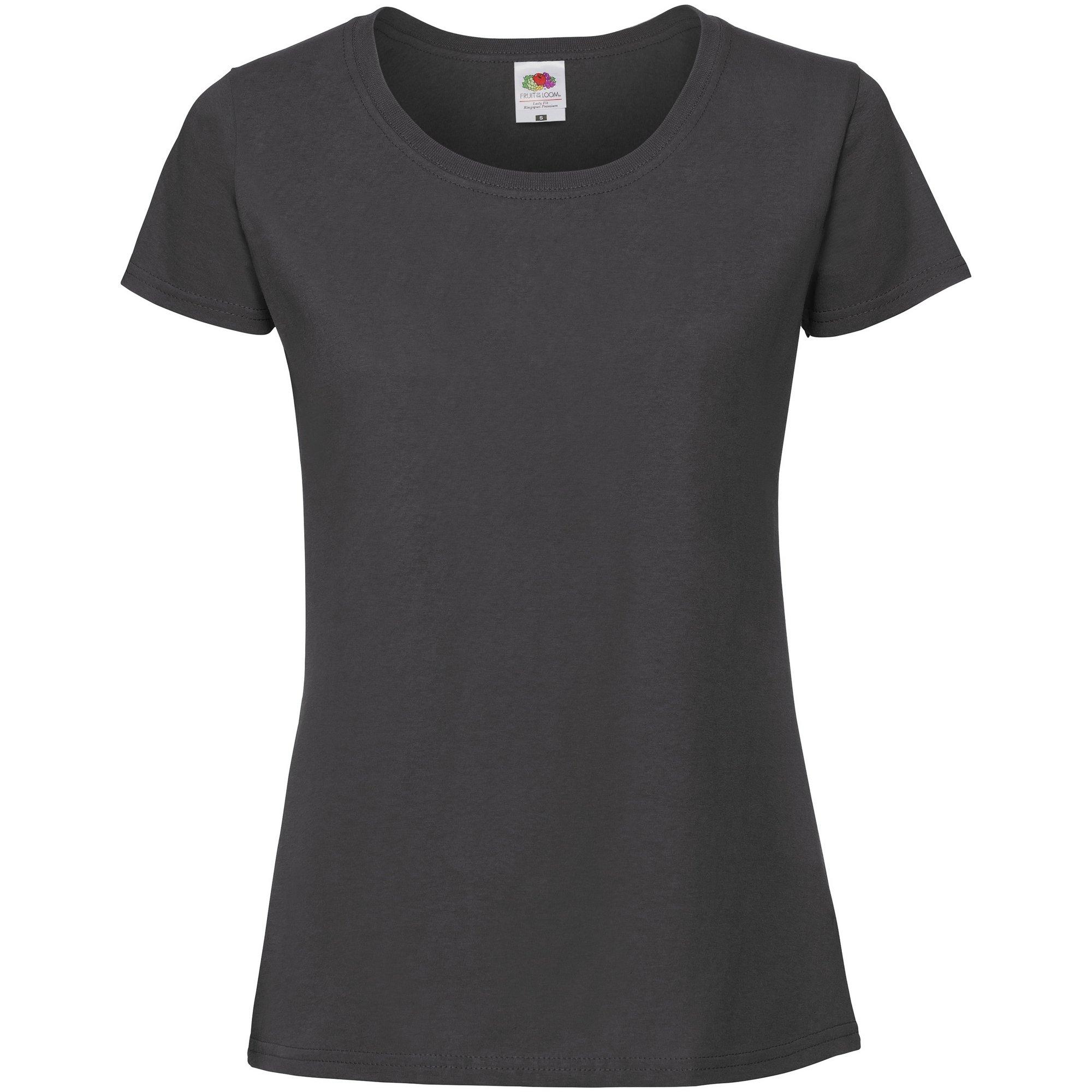 Image of Fit Ringspun Premium-t-shirt Damen Taubengrau XL