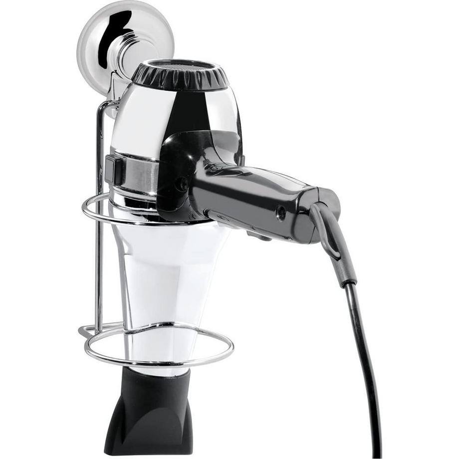 diaqua Föhnhalter mit Saugnapf verchromt  