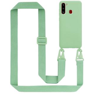 Cadorabo  Chaîne de téléphone portable compatible avec Samsung Galaxy A21 - Coque de protection en silicone avec cordelette réglable 